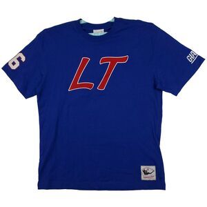 Lawrence Taylor LT New York Giants Mitchell & Ness NFL Large‎ Shirt Blue NWT